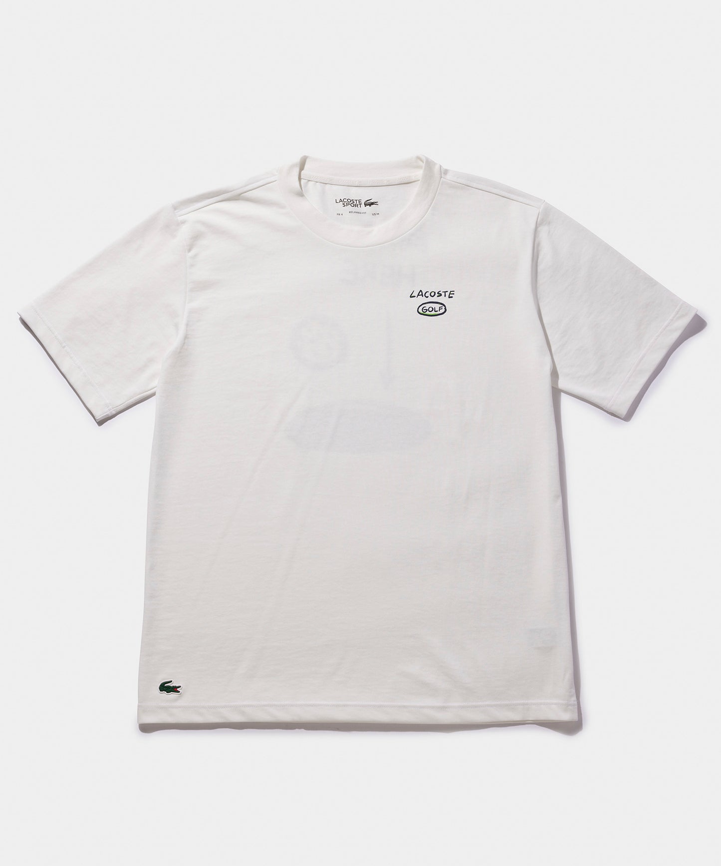 LACOSTE バックプリントTシャツ TH2562 WHITE