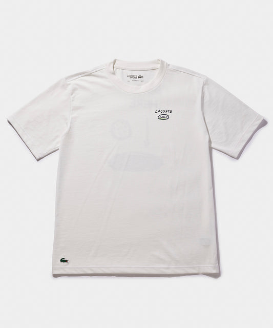 LACOSTE バックプリントTシャツ TH2562 WHITE