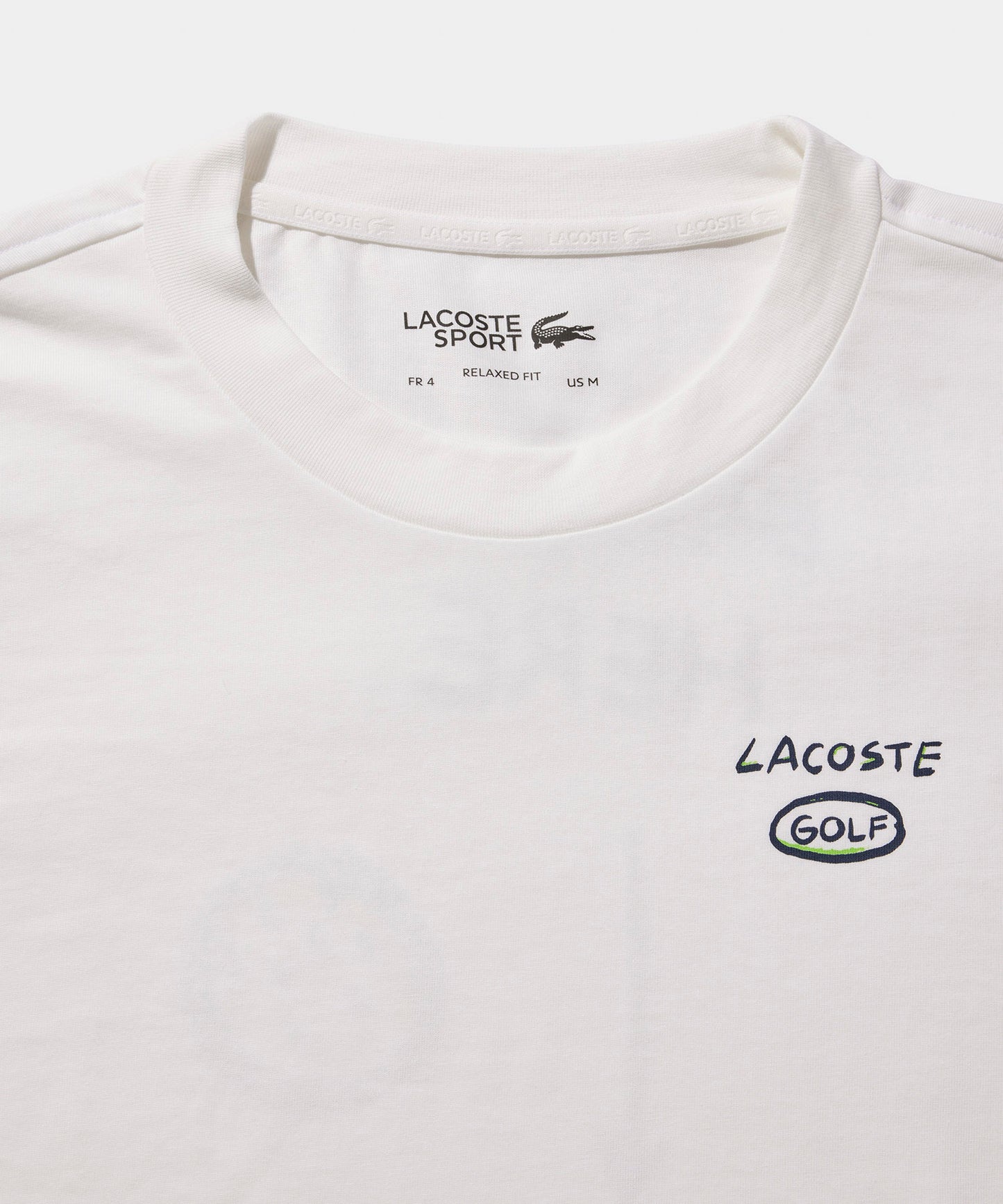 LACOSTE バックプリントTシャツ TH2562 WHITE