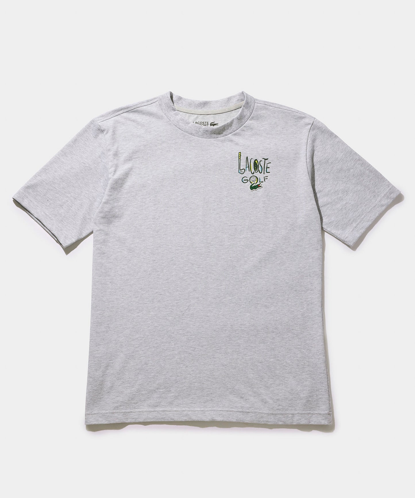 LACOSTE ウルトラドライバックプリントTシャツ TH3050 GREY