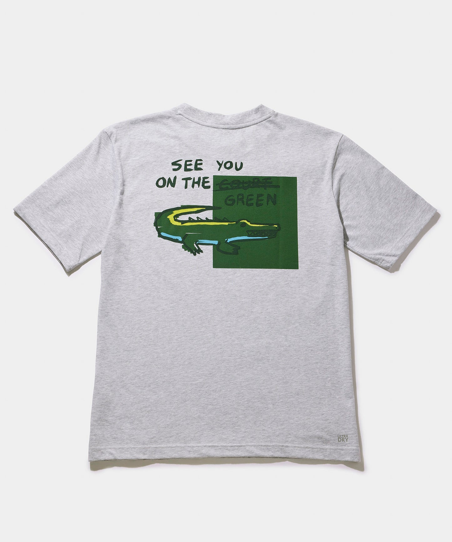 LACOSTE ウルトラドライバックプリントTシャツ TH3050 GREY