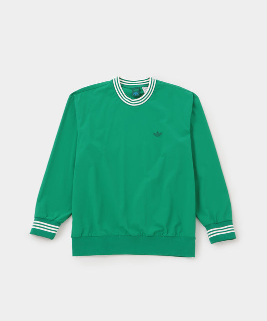 【adidas】ROLLING LINKS 撥水クルーネックウィンド GREEN