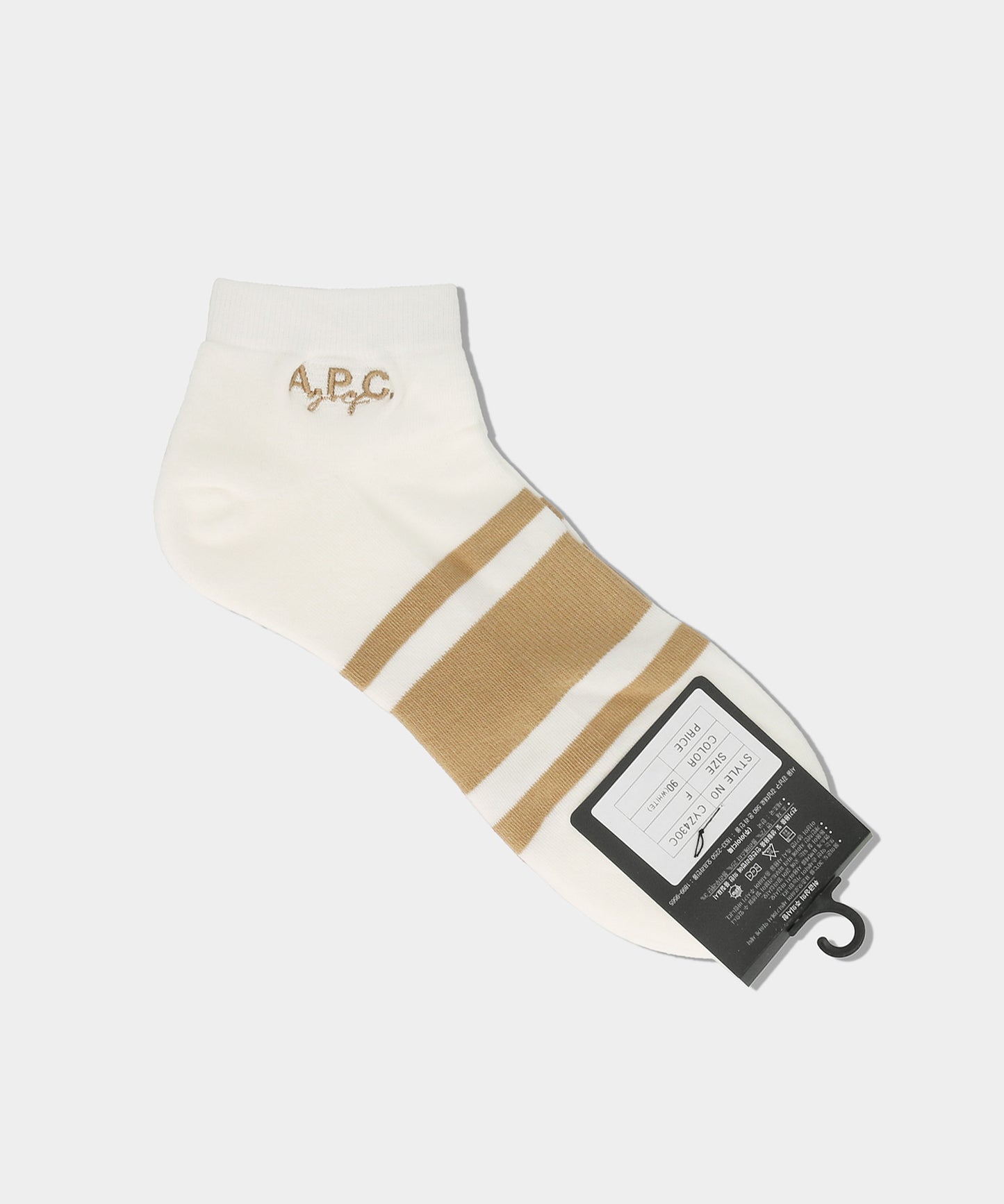 A.P.C.GOLF Bastien Socks WHITE
