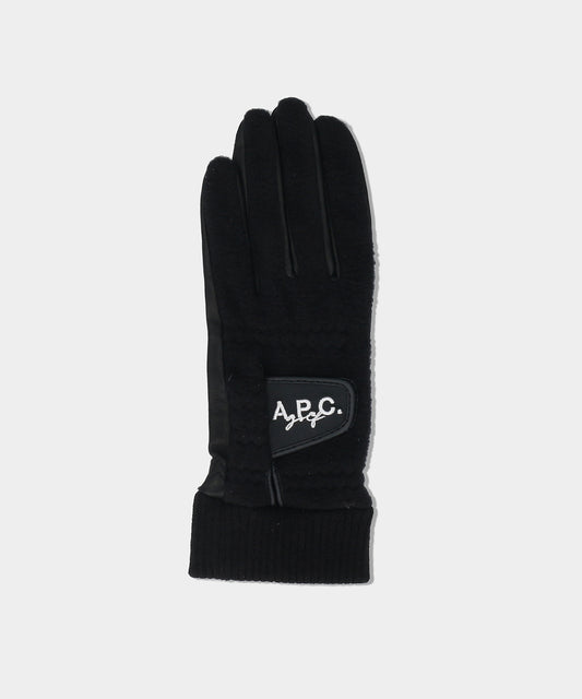 A.P.C.golf GLOVE CEA63GA BLACK