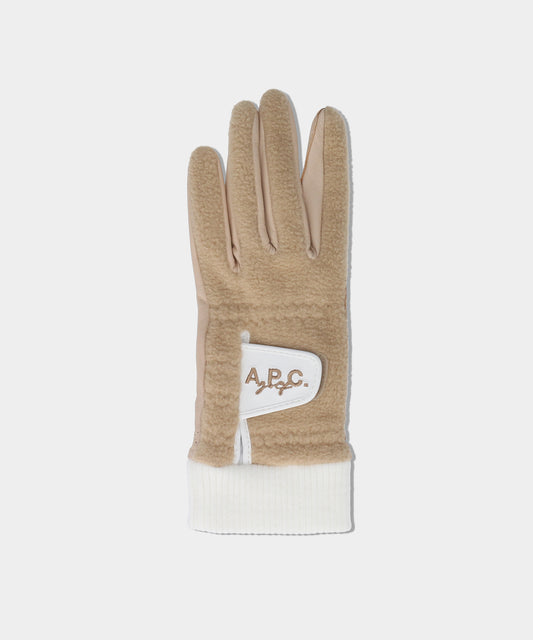 A.P.C.golf GLOVE CEA63GA BEIGE