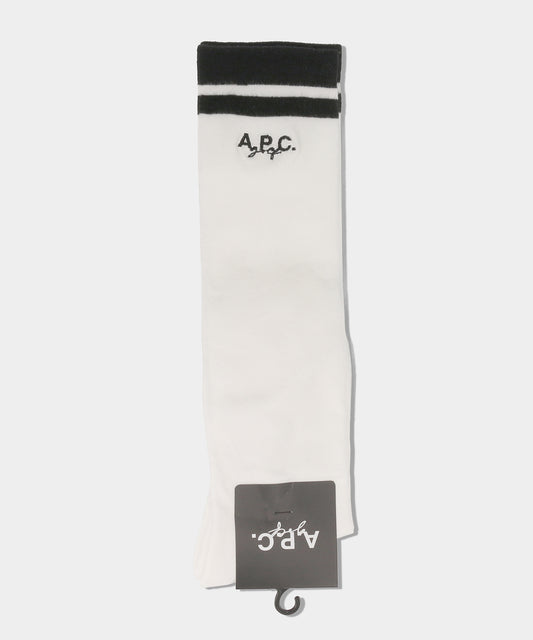A.P.C.golf SOCKS CYA63KA WHITE