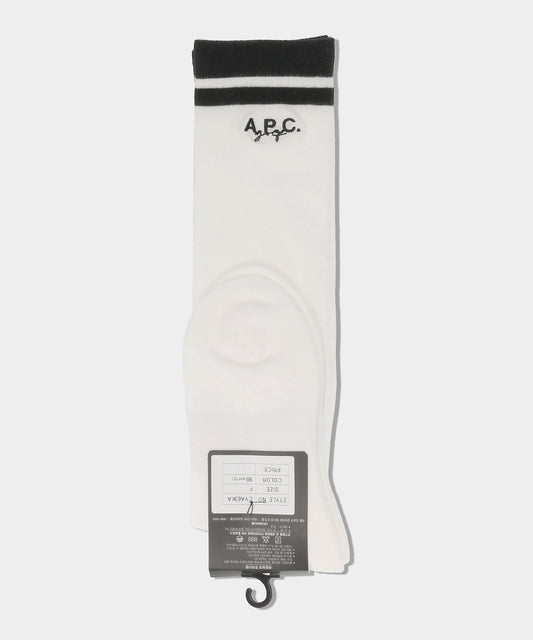 A.P.C.golf SOCKS CYA63KA WHITE