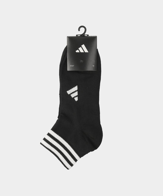 adidas アンクル丈 スリーストライプ クッションソックス ブラック/ホワイト