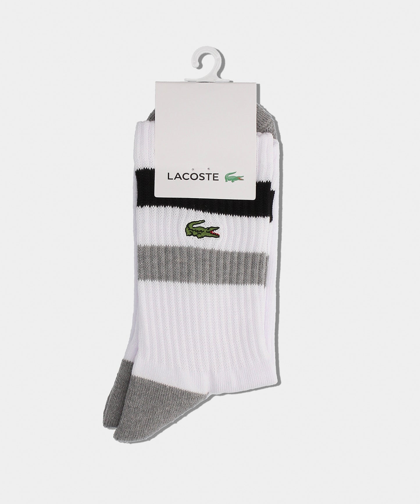 LACOSTE バイカラーボーダーアメリブソックス RA437J-99