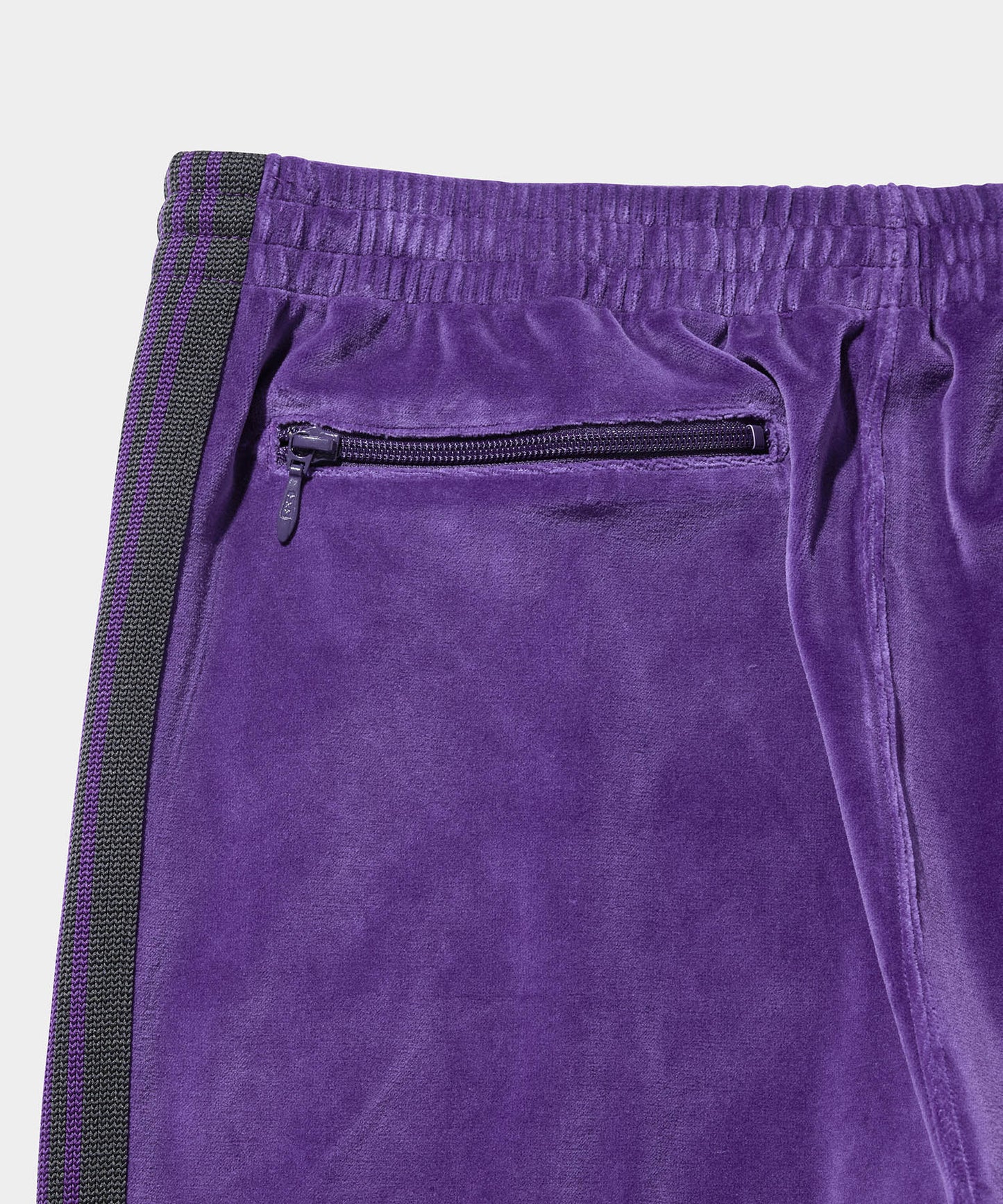 NEEDLES Narrow Track Pant - C/Pe Velour Purple