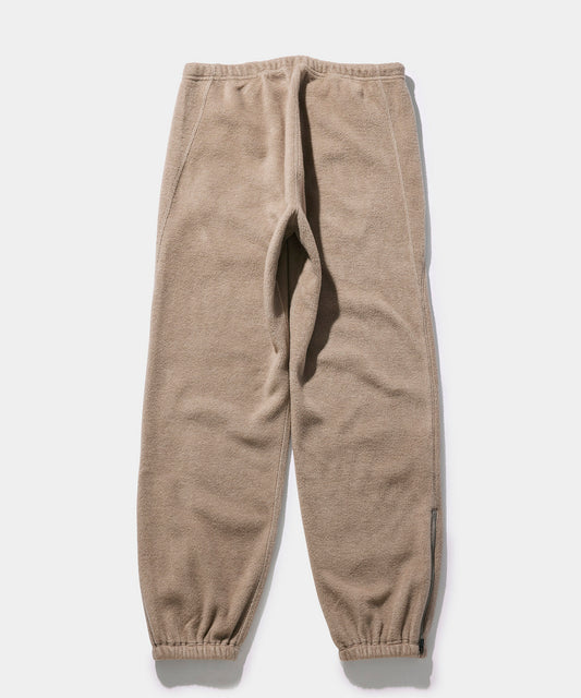 NEEDLES Zipped Sweat Pant - PE/R Fleece BEIGE