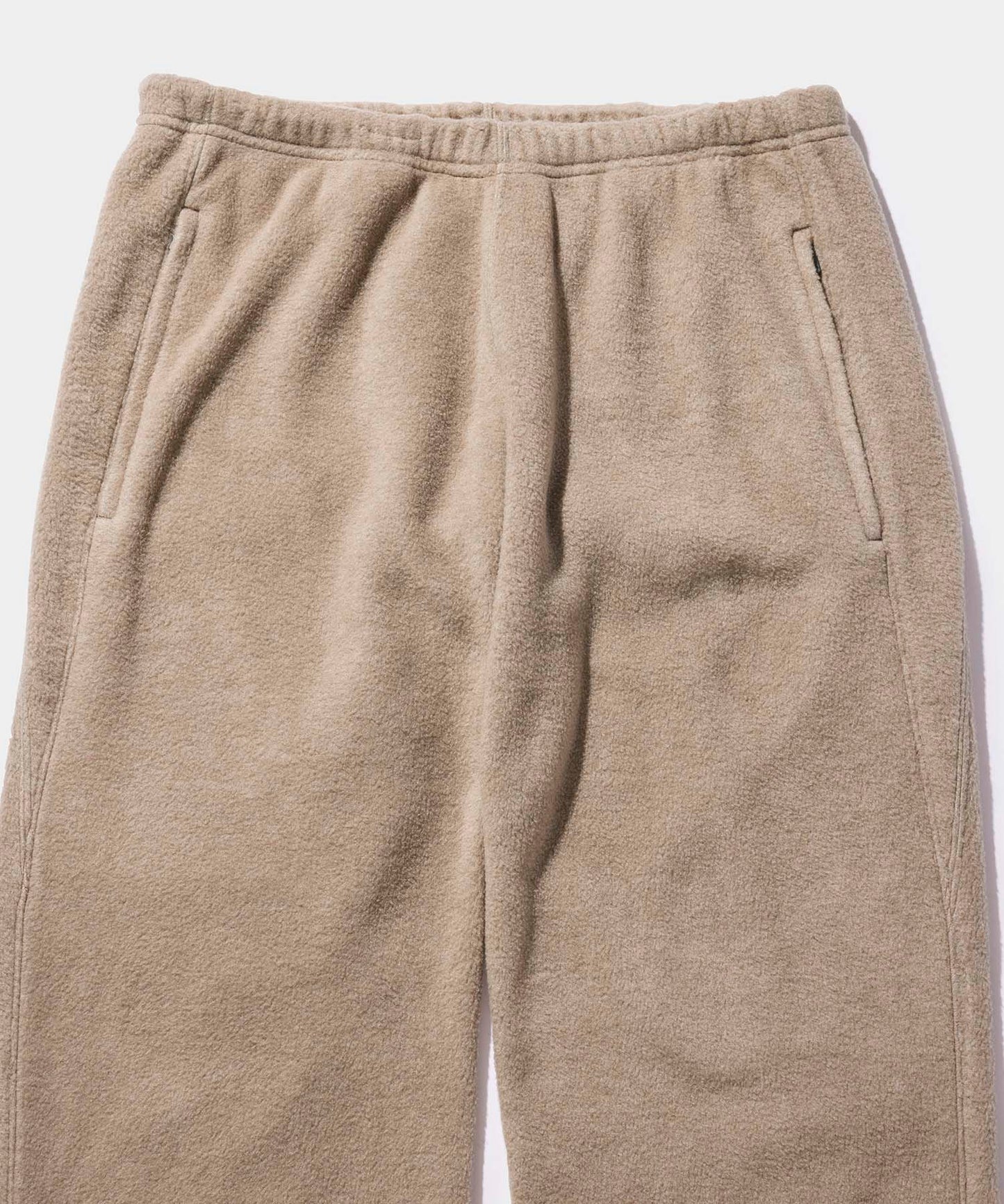 NEEDLES Zipped Sweat Pant - PE/R Fleece BEIGE