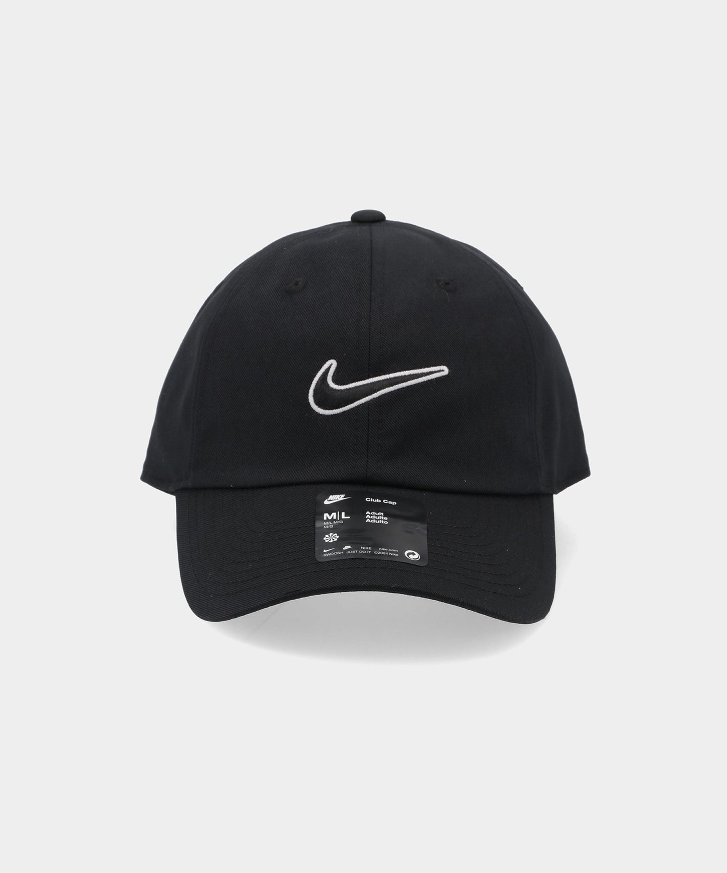 NIKE クラブ アンストラクチャード スウッシュ キャップ BLACK