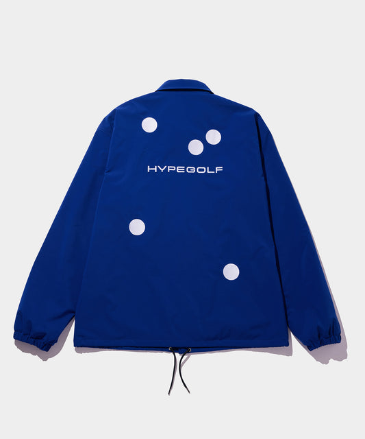 DOT MOTIF COACH JACKET BLUE