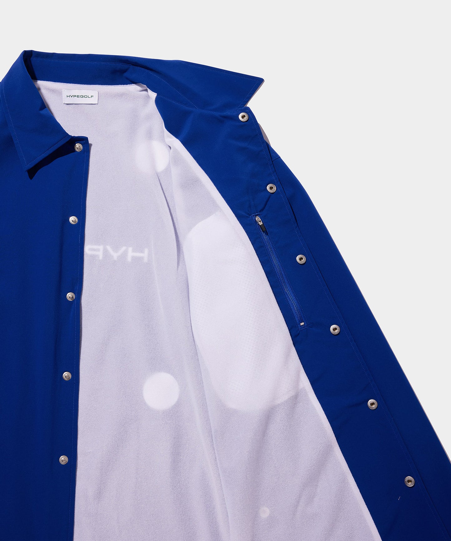 DOT MOTIF COACH JACKET BLUE