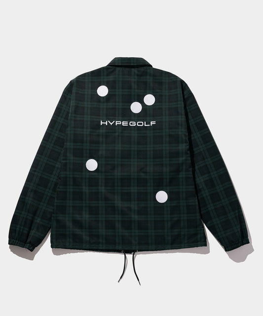 DOT MOTIF COACH JACKET BLACK WATCH