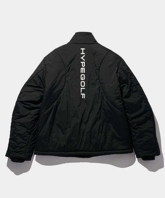 NYLON RIP PUFF JACKET BLACK