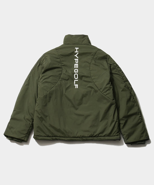 NYLON RIP PUFF JACKET OLIVE