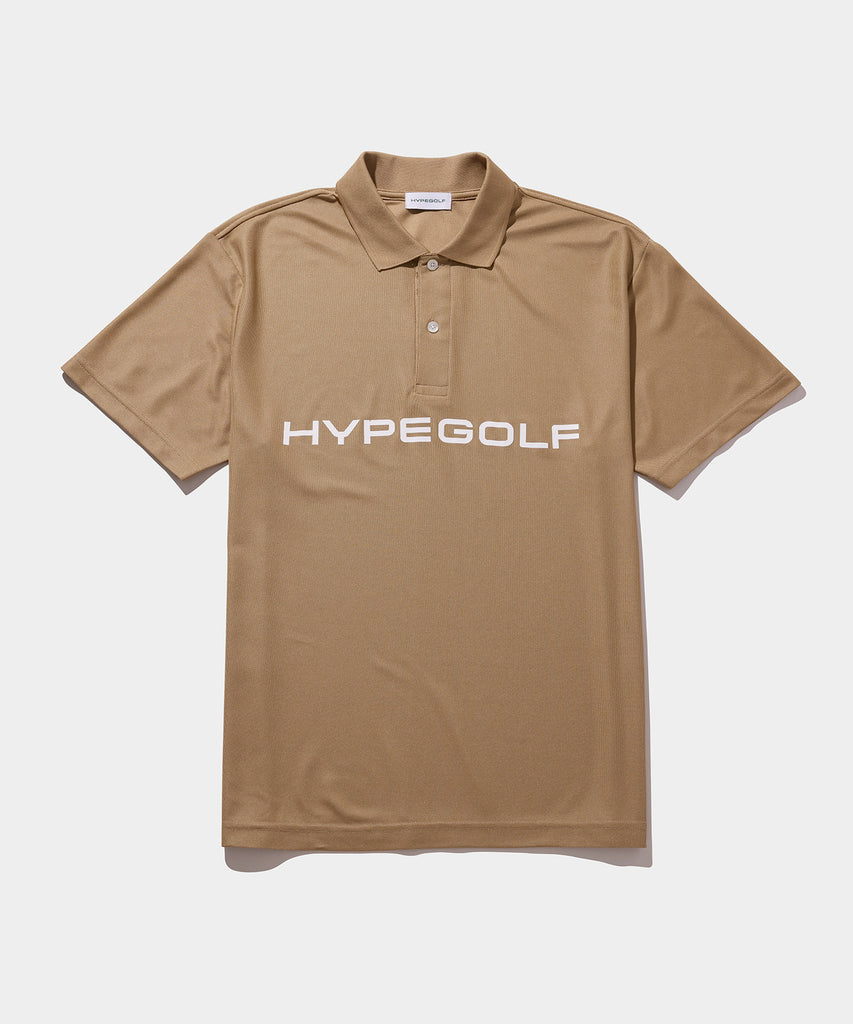 Logo motif short sleeve POLO SHIRTS BEIGE