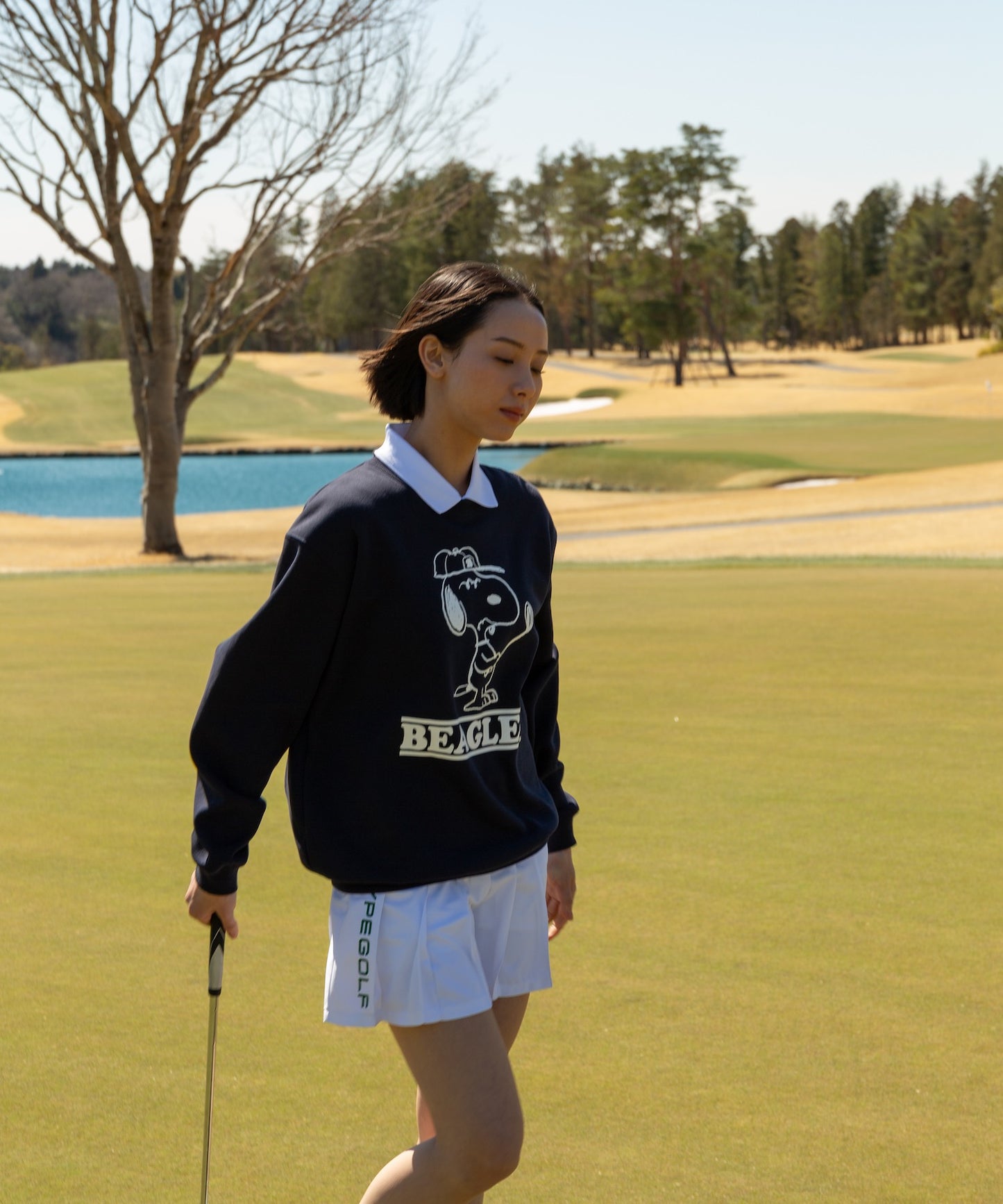 Peanuts GOLF SWEATSHIRT NAVY