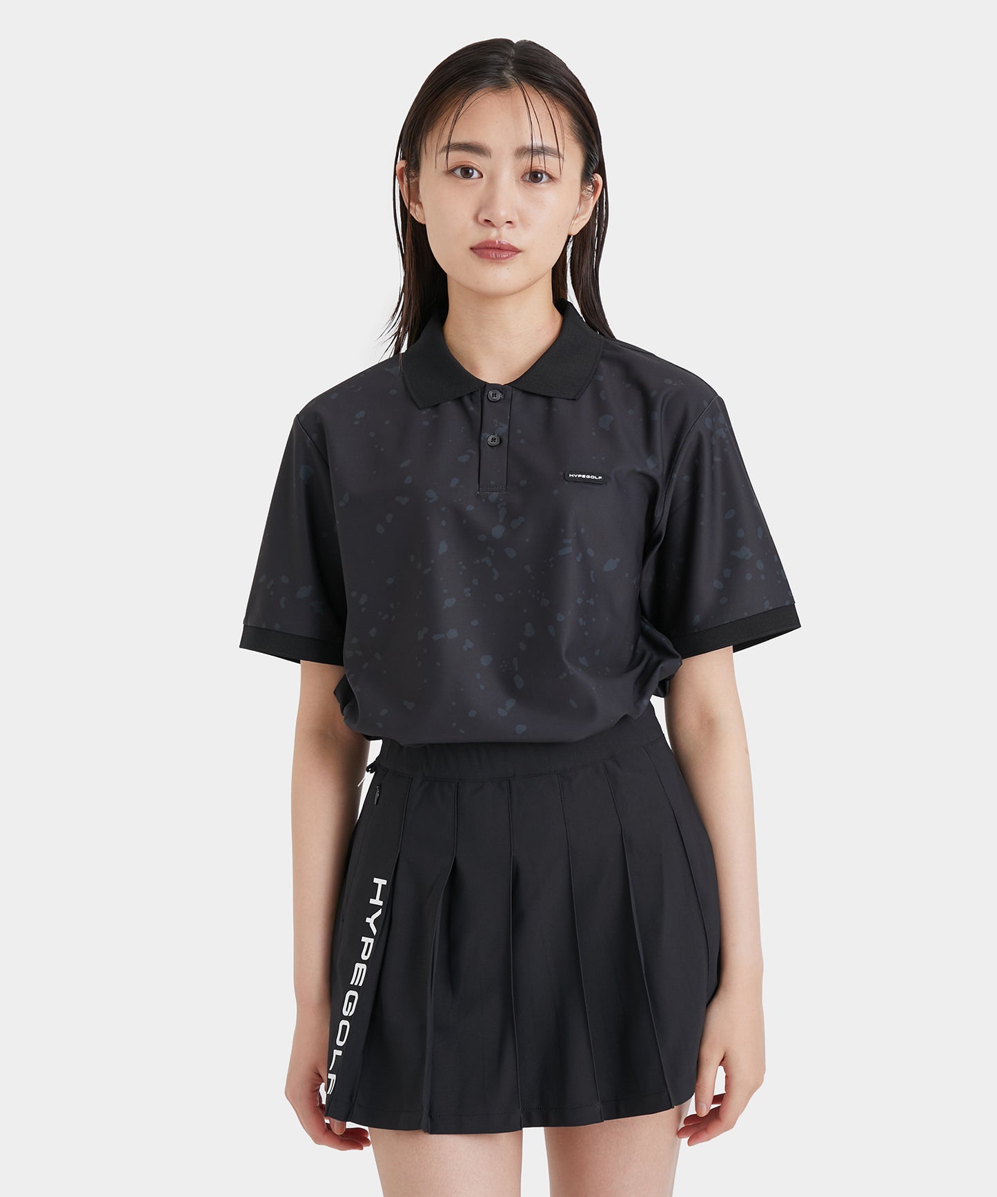 BLEACH MOTIF POLO SS BLACK