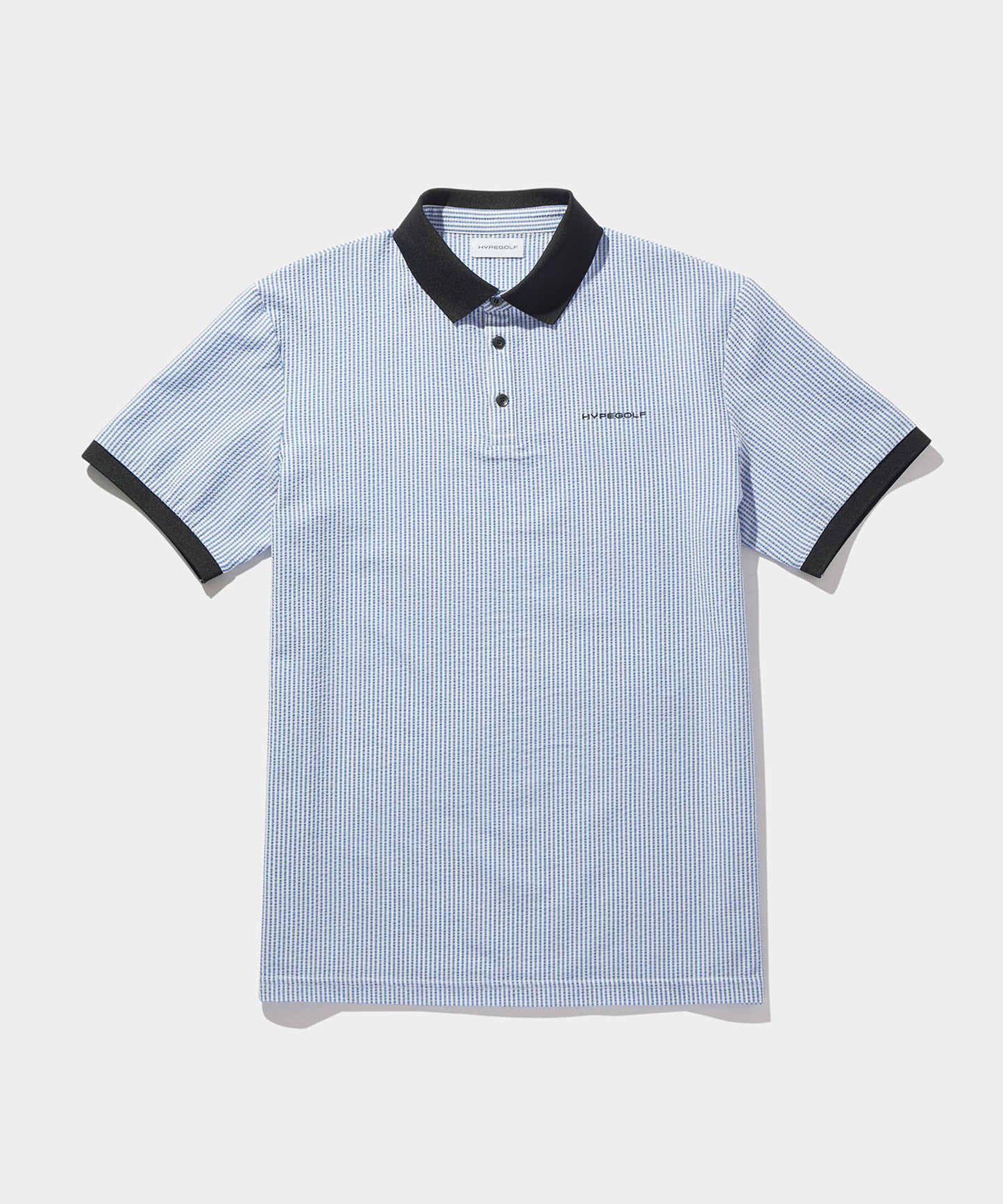 SEERSUCKER POLO SHIRTS BLUE