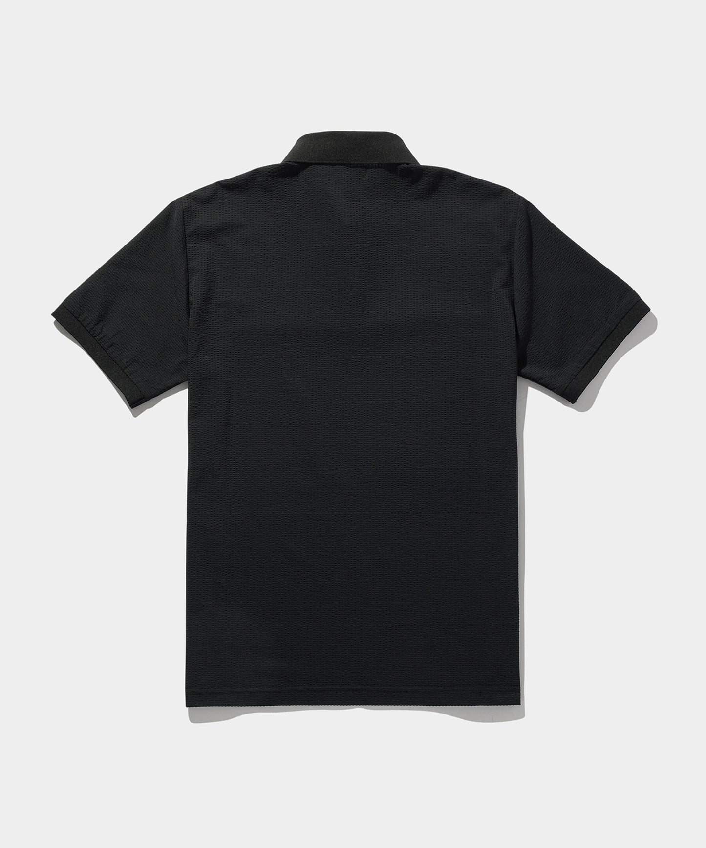 SEERSUCKER POLO SHIRTS BLACK