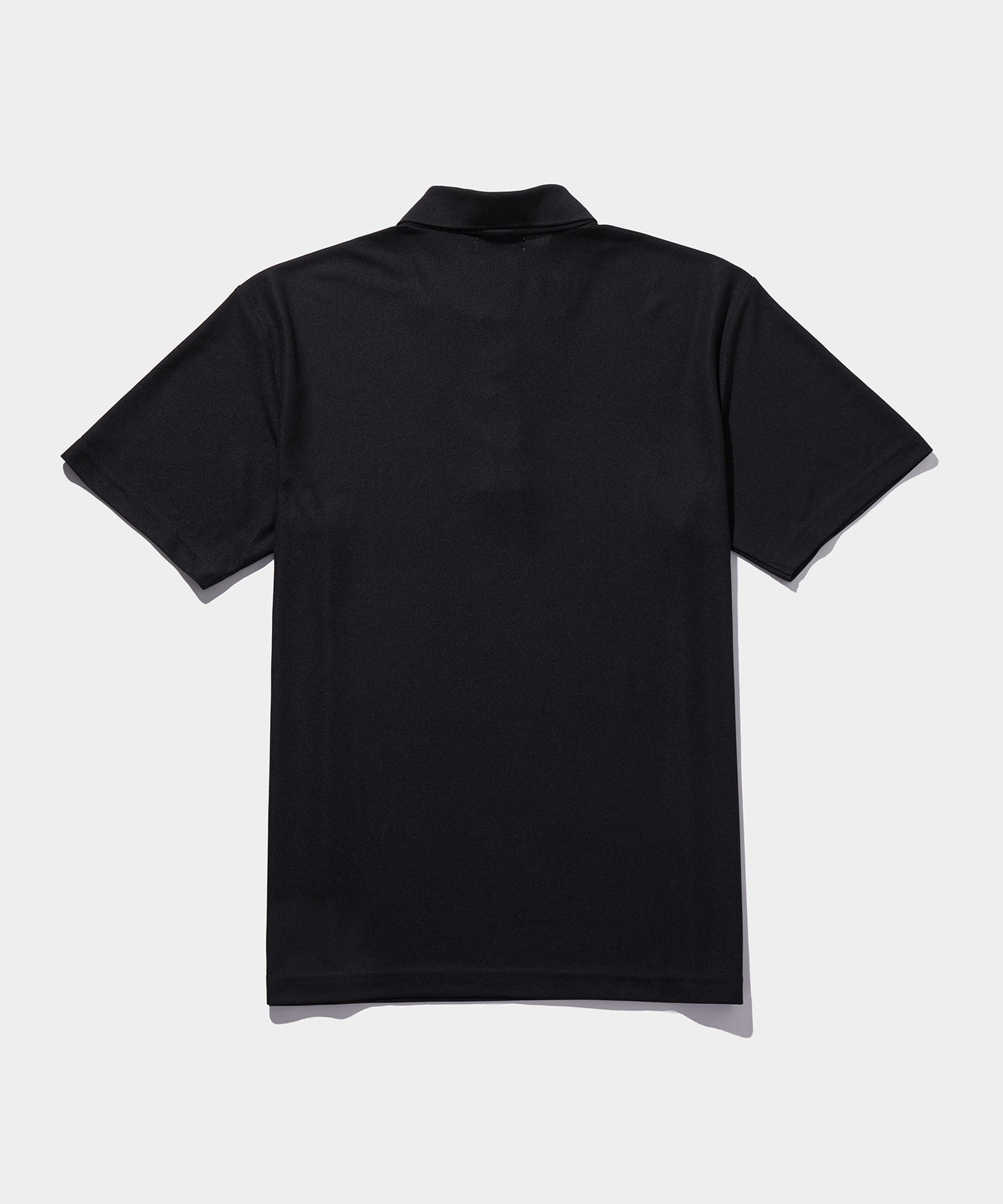 Logo motif SHORT SLEEVE POLO SHIRTS BLACK