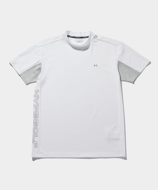 MOCK NECK SHORT SLEEVE WHITE