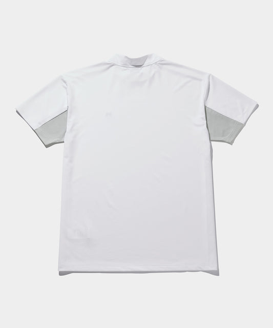 MOCK NECK SHORT SLEEVE WHITE
