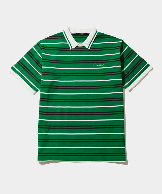 BORDER POLO SHIRTS GREEN