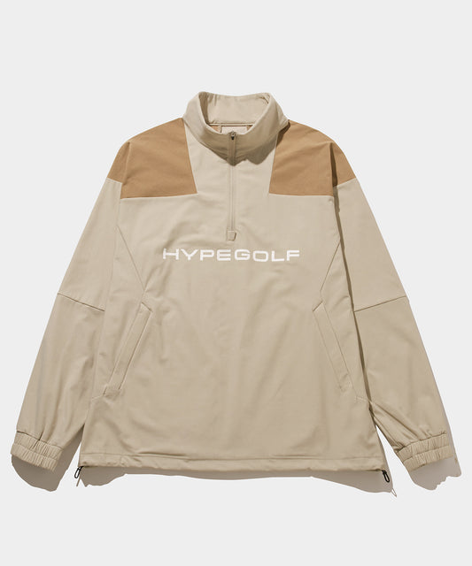 HEAT WARM HALF ZIP JACKET BEIGE