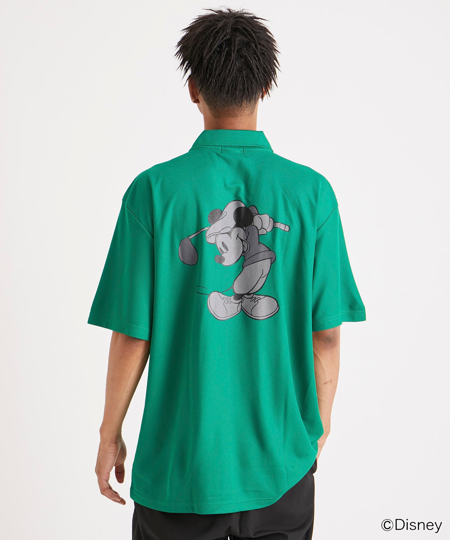 【EC LIMITED】POLO SHIRTS / Mickey Mouse / GREEN