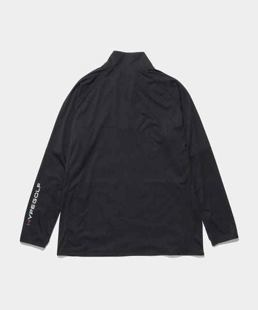 Airshut HALF ZIP SHIRTS BLACK