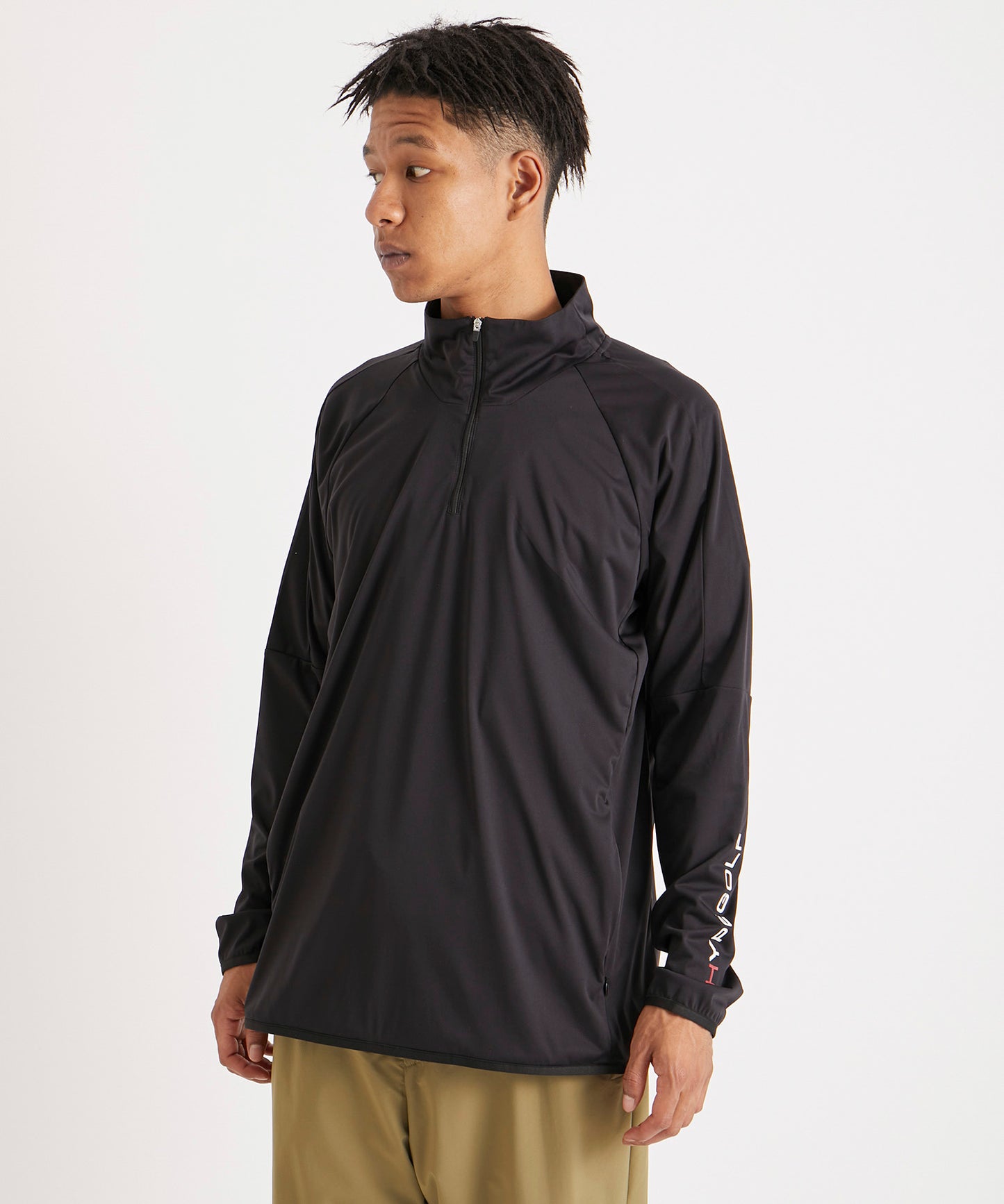 Airshut HALF ZIP SHIRTS BLACK