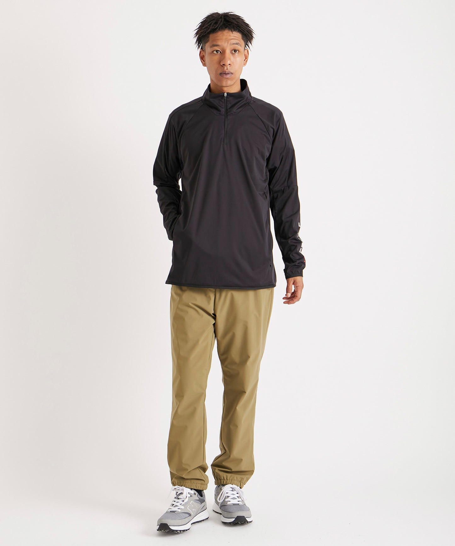 Airshut HALF ZIP SHIRTS BLACK