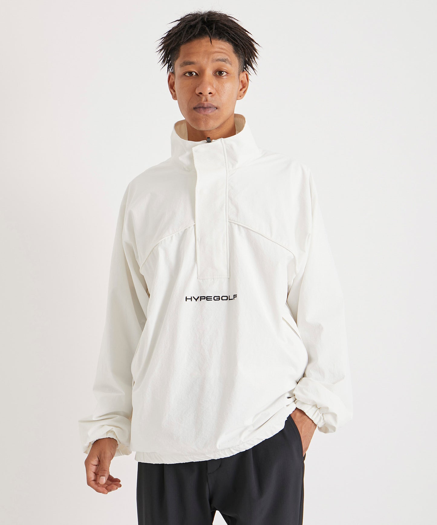 CORDURA RIP STOP HALF ZIP JACKET WHITE