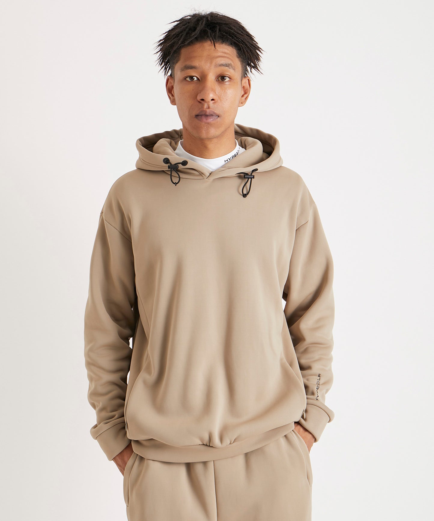 BACK BOA HOODIE BEIGE