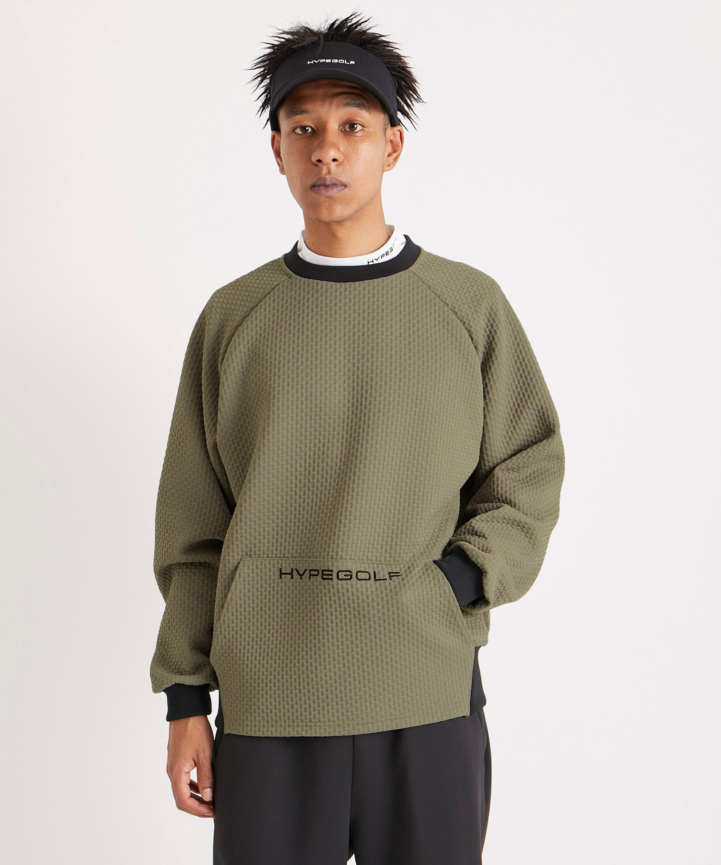 BUMP JERSEY PULL OVER BEIGE