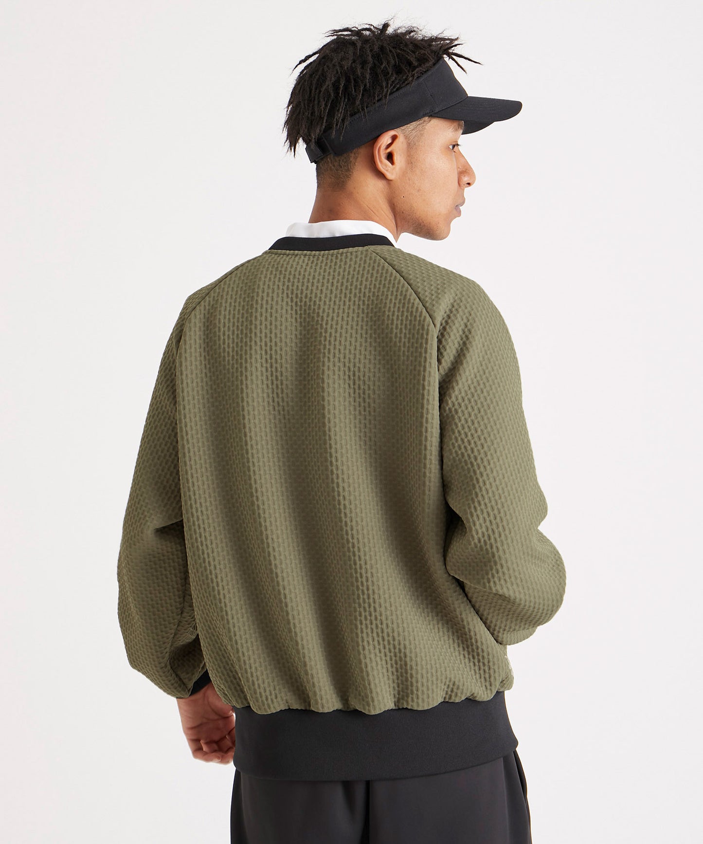 BUMP JERSEY PULL OVER BEIGE