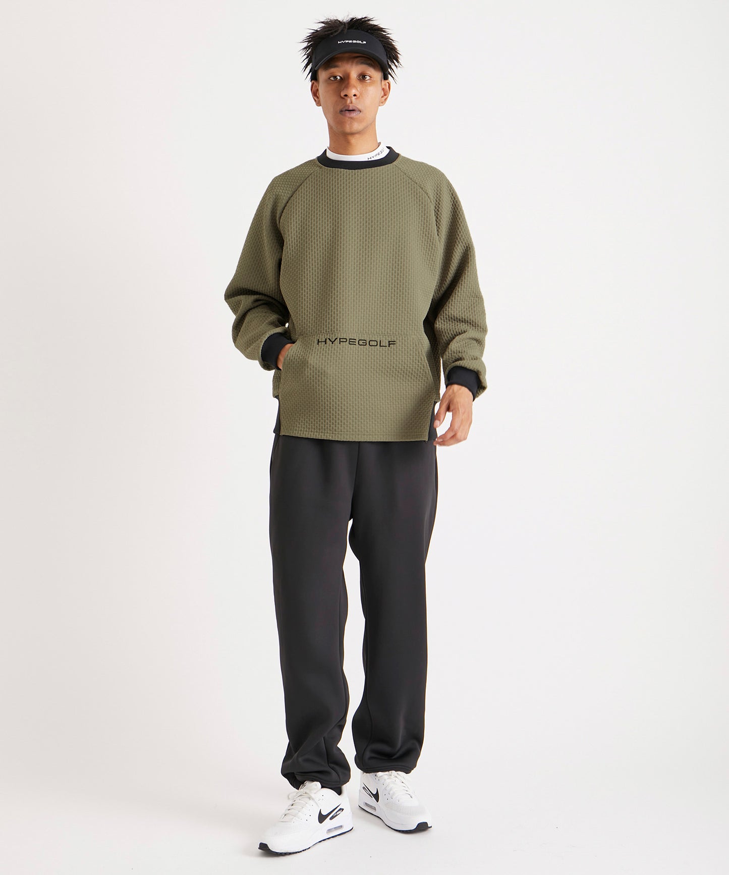 BUMP JERSEY PULL OVER BEIGE