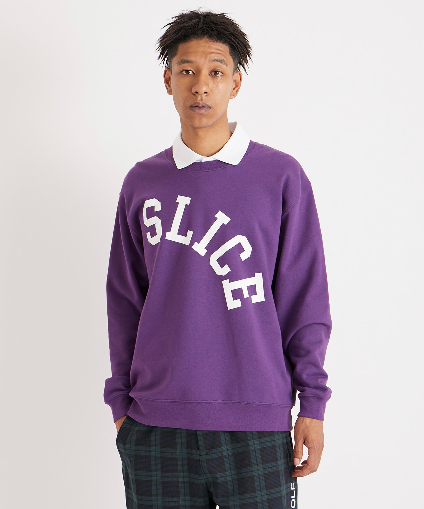 SLICE GOLF SWEATSHIRT PURPLE