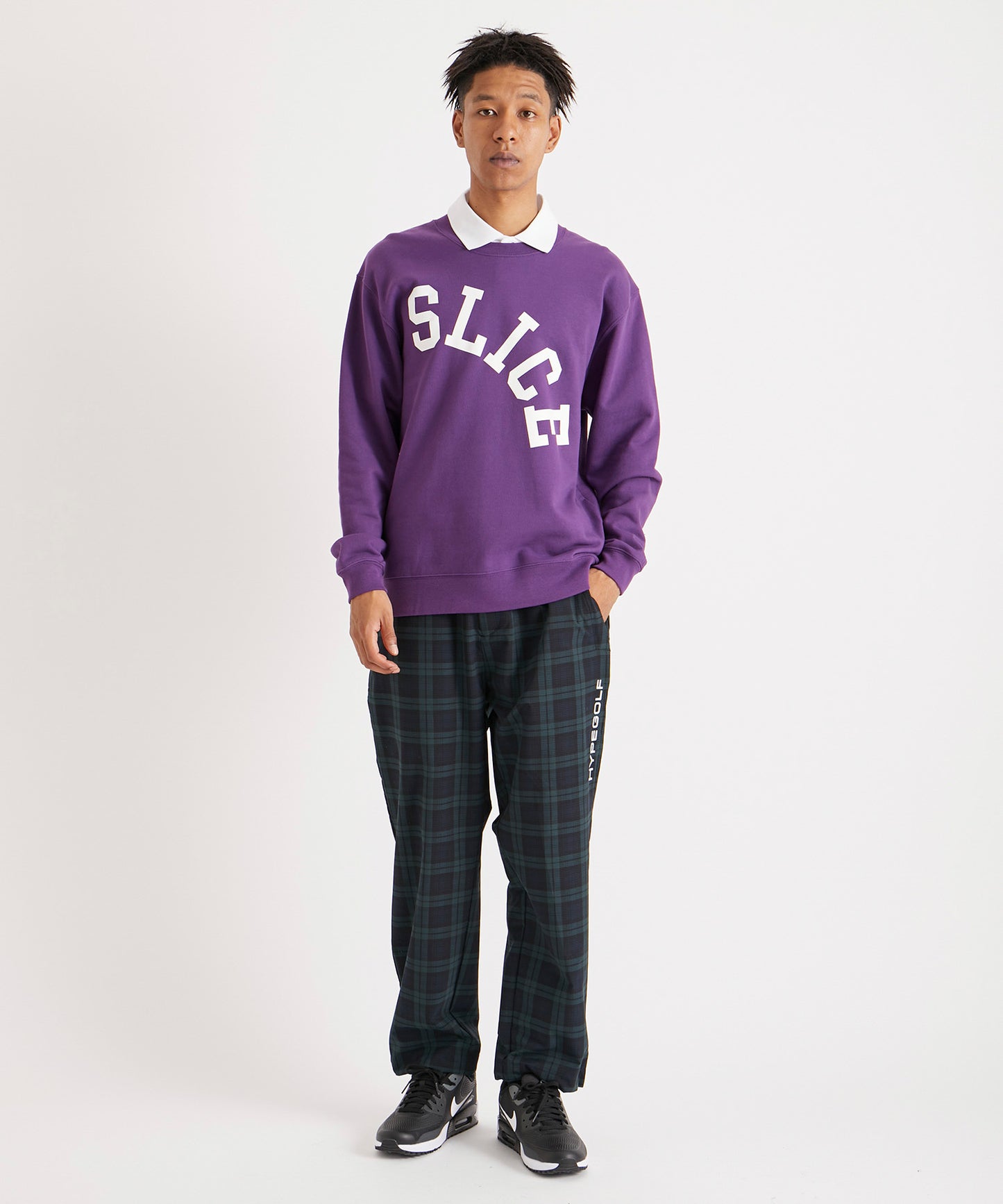 SLICE GOLF SWEATSHIRT PURPLE