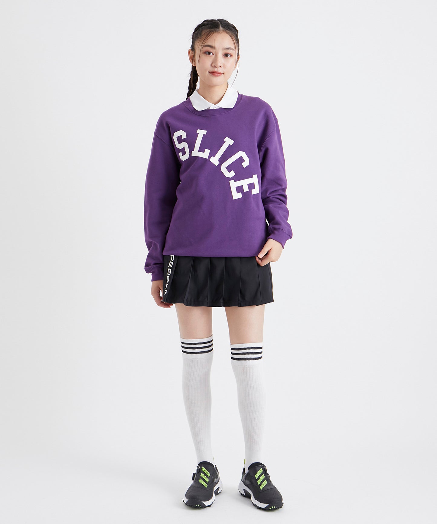 SLICE GOLF SWEATSHIRT PURPLE