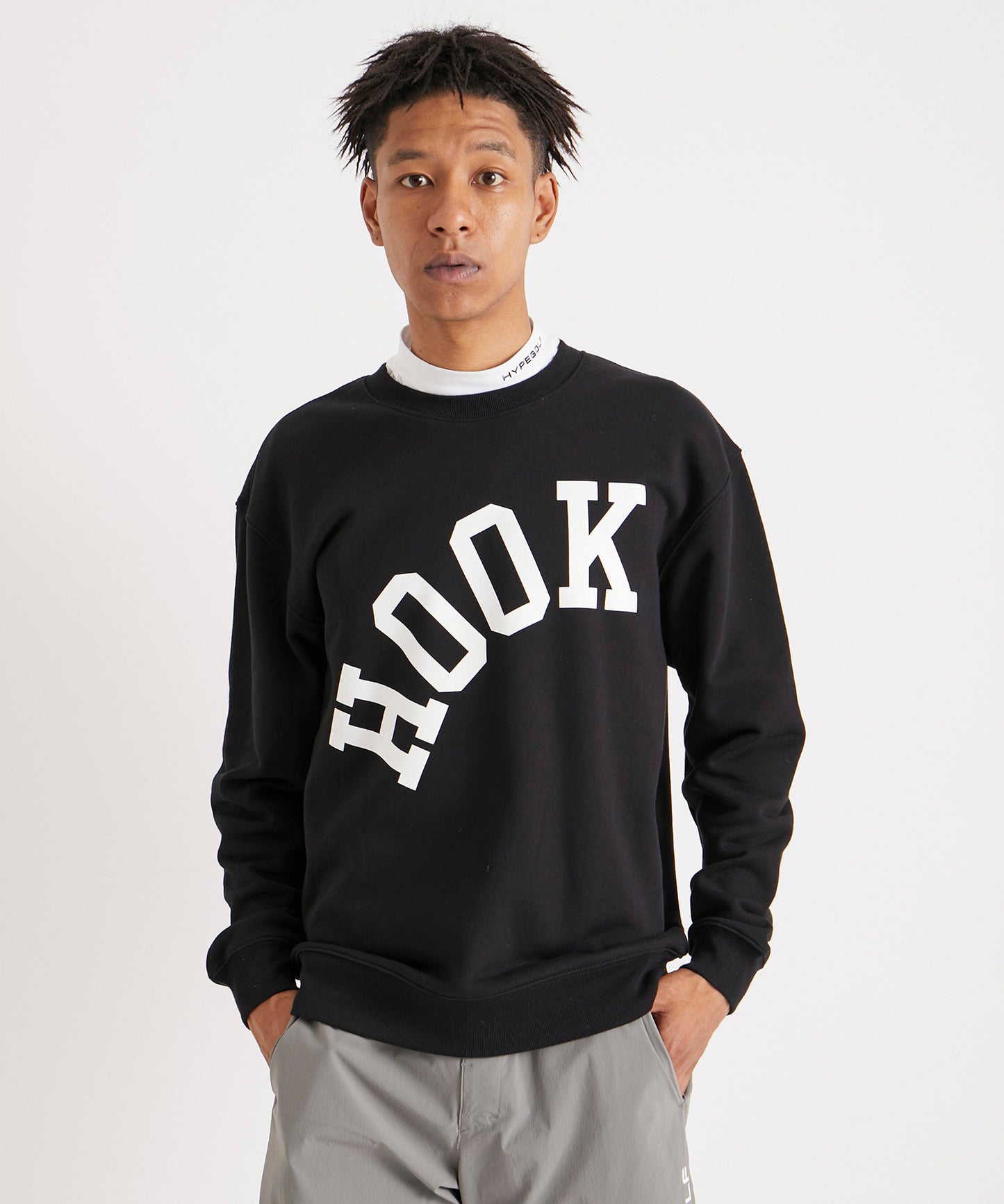 HOOK GOLF SWEATSHIRT BLACK