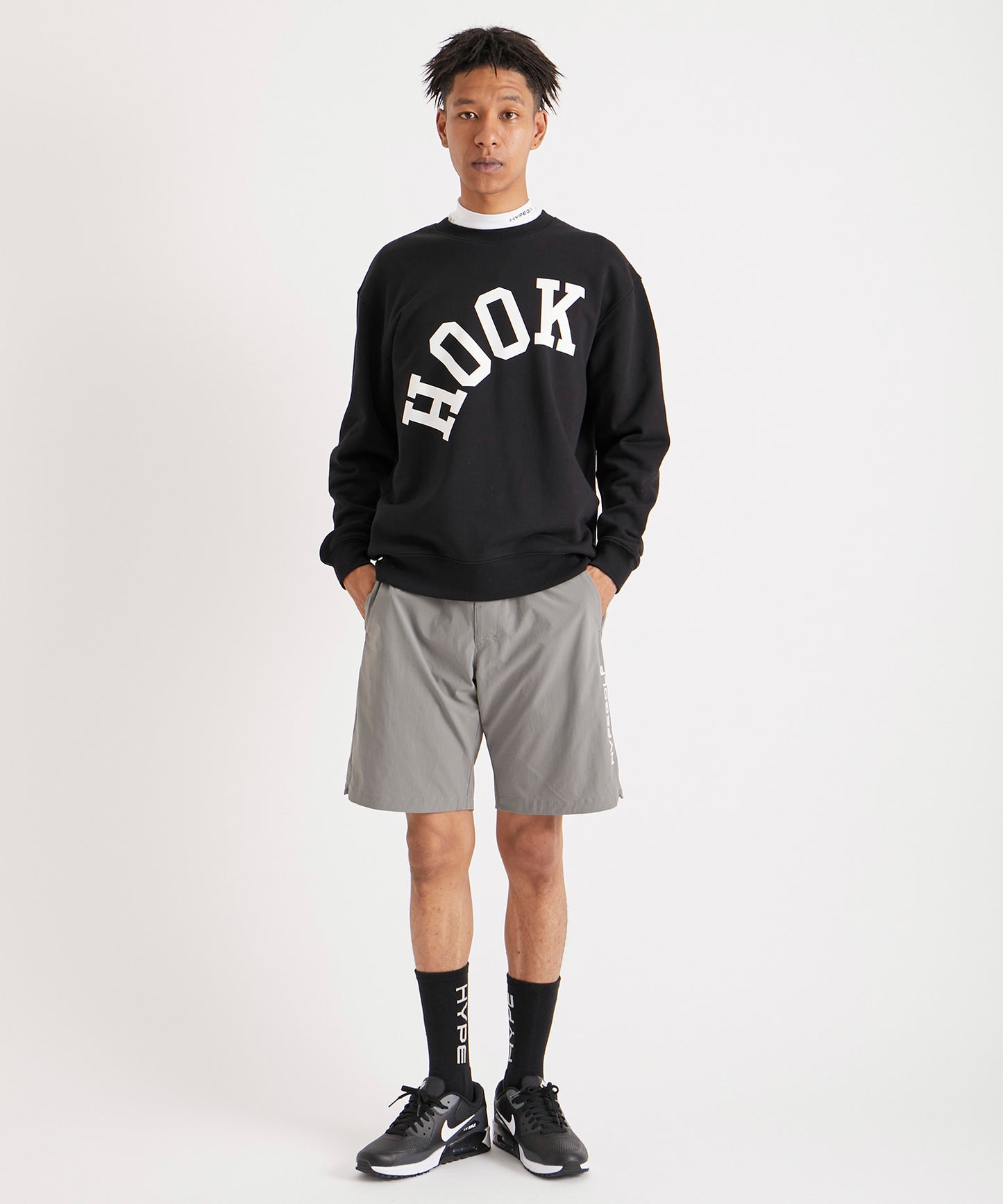 HOOK GOLF SWEATSHIRT BLACK