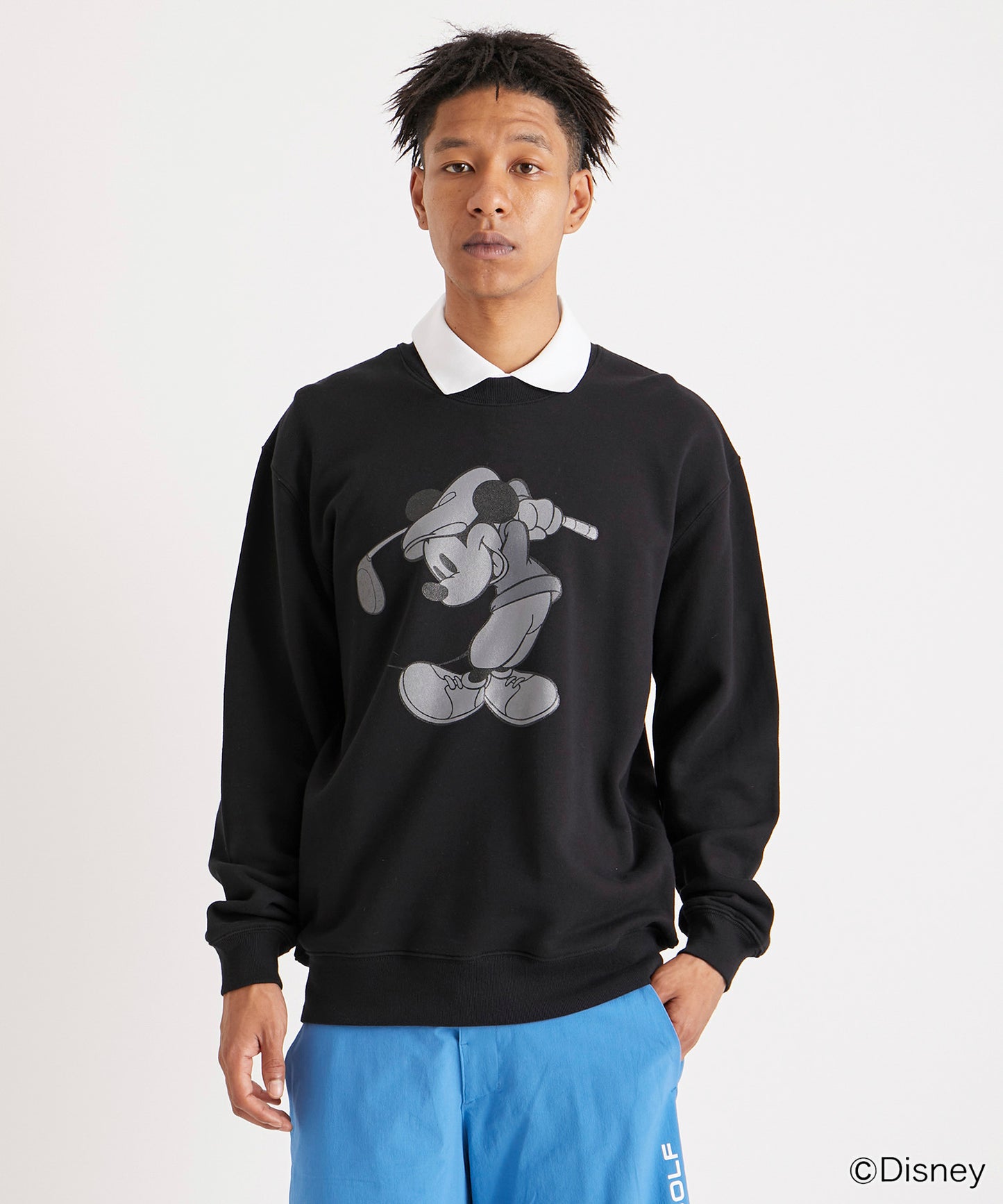 SWEATSHIRT / Mickey Mouse / BLACK