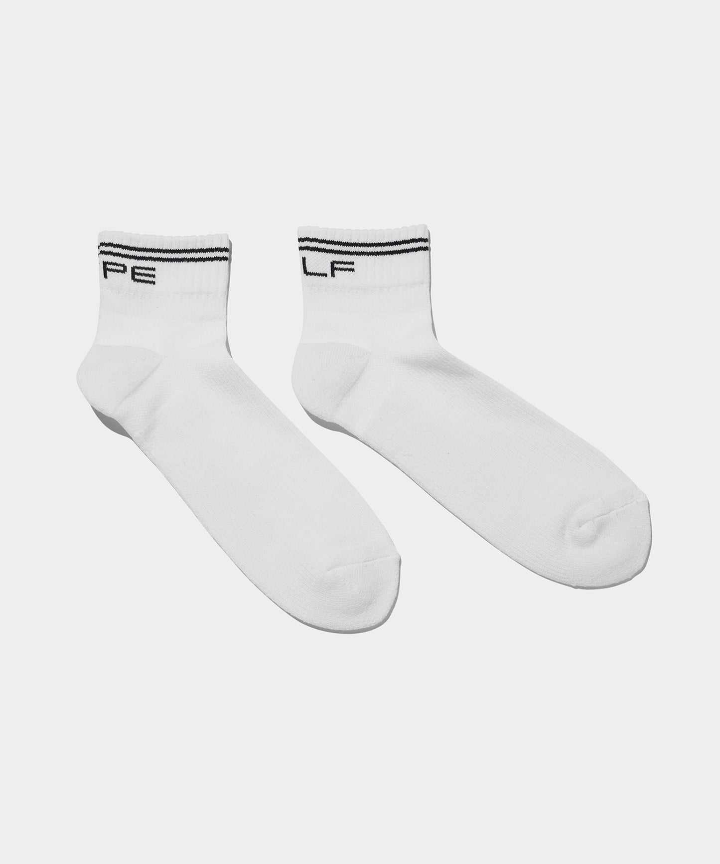 LINED SHORT SOCKS WHITE