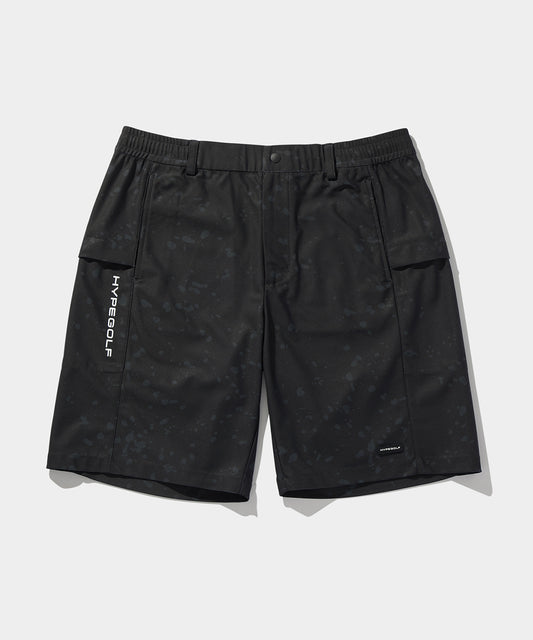 BLEACH MOTIF SHORTS BLACK