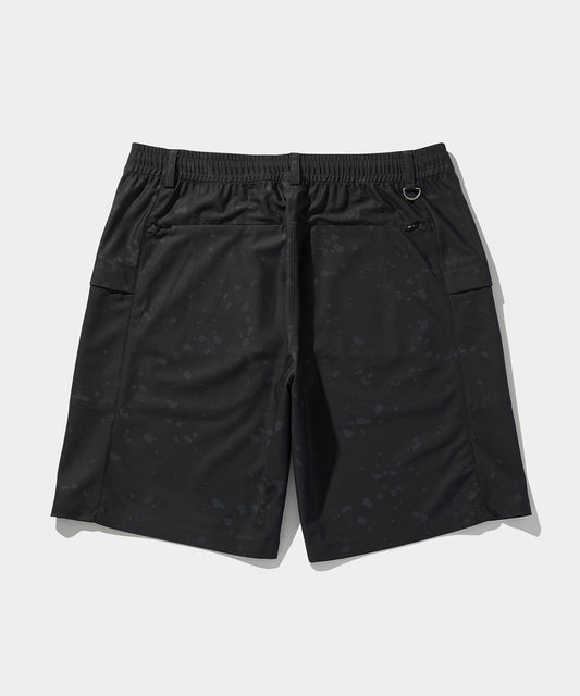 BLEACH MOTIF SHORTS BLACK